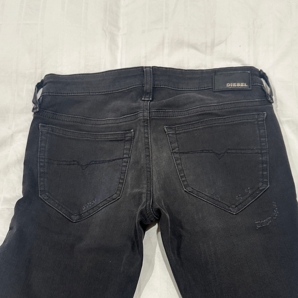 Diesel Women's Black Super Slim Skinny Jeans with Signature B and F pockets